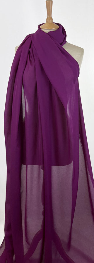 Georgette Dress Fabric Magenta Dress