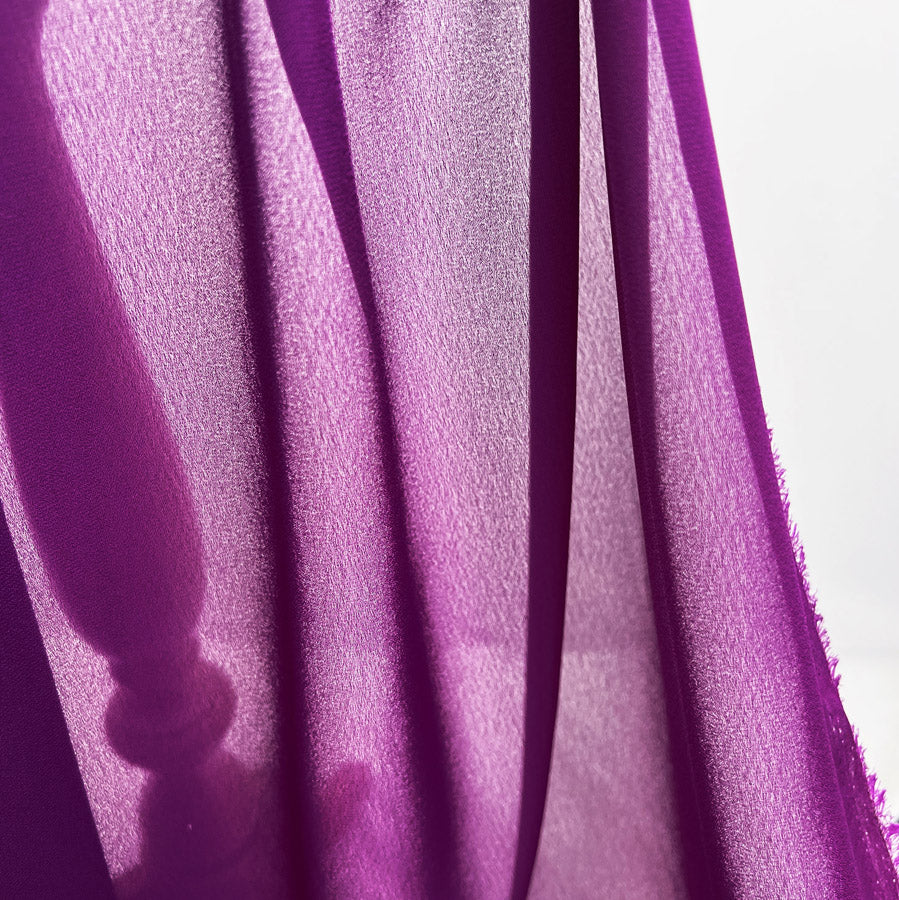 Georgette Dress Fabric Magenta Hang