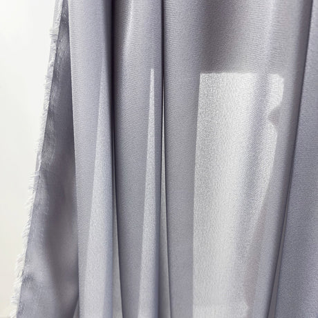 Georgette Dress Fabric Pale Grey Hang