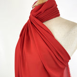 Georgette Dress Fabric Scarlett Red Side