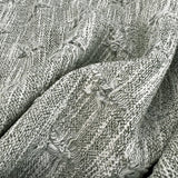 Get Plucked Green Polyester Cotton Elastane Jacquard Jersey Coating Fabric
