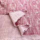 Get Plucked Pink Polyester Cotton Elastane Jacquard Jersey Coating Fabric Fold