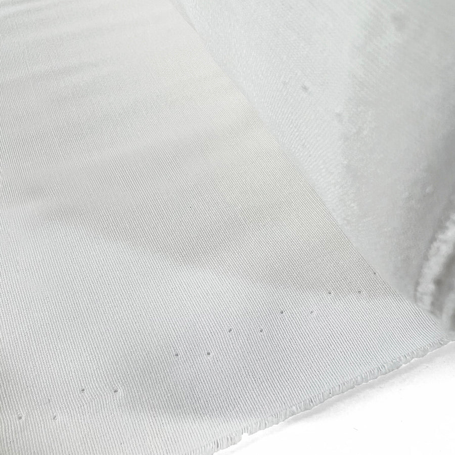 Ghostly White Viscose Nylon Soft Shirting Fabric Roll