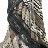 Gilded Cage Chiffon Gold Black Lurex Stripey Dressmaking Fabric Mannequin Drape