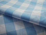 Gingham 1 Inch Poly Cotton Pale Plue