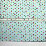 Girls Dress Blue Pink And Yellow Floral Patter Blue Bg Cp