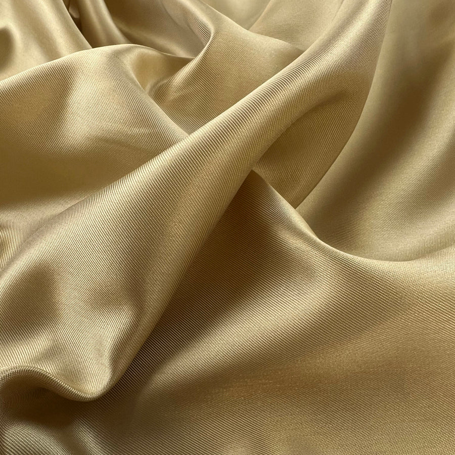Gold Twill Lining Acetate Viscose Fabric