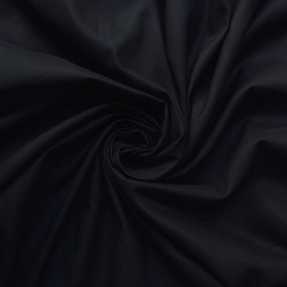 Gone Dark Black Cotton Lawn Cu D
