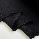 Good better best black italian wool melton coating fabric fold