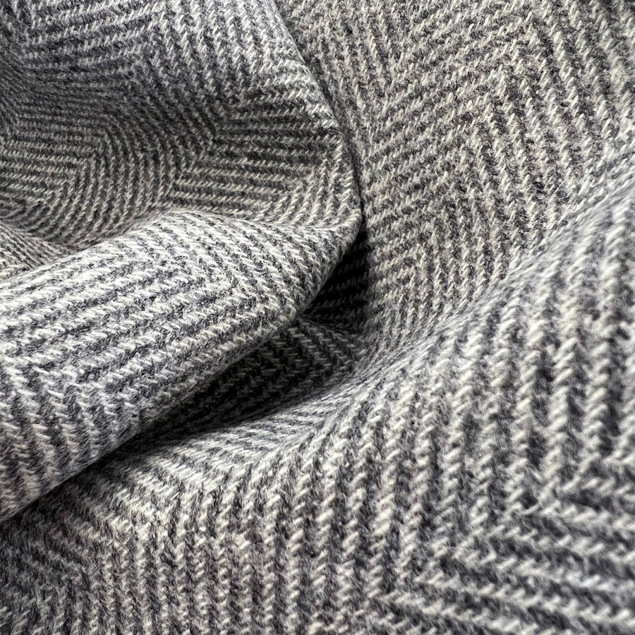Got Your Back Capolavoro Grey Herringbone Water Resistant Fabric