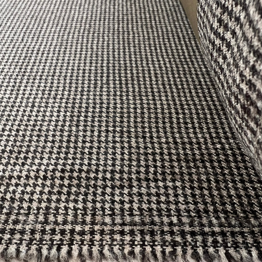 Got Your Back Dogtooth Wool Check Suiting Fabric Roll