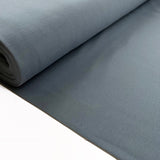Gots Organic French Terry Dusty Blue Cotton Elastane Knitted Plain Jersey Fabric Bolt