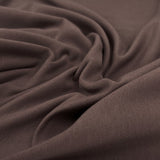 Gots Organic French Terry Dusty Plum Cotton Elastane Knitted Plain Jersey Fabric