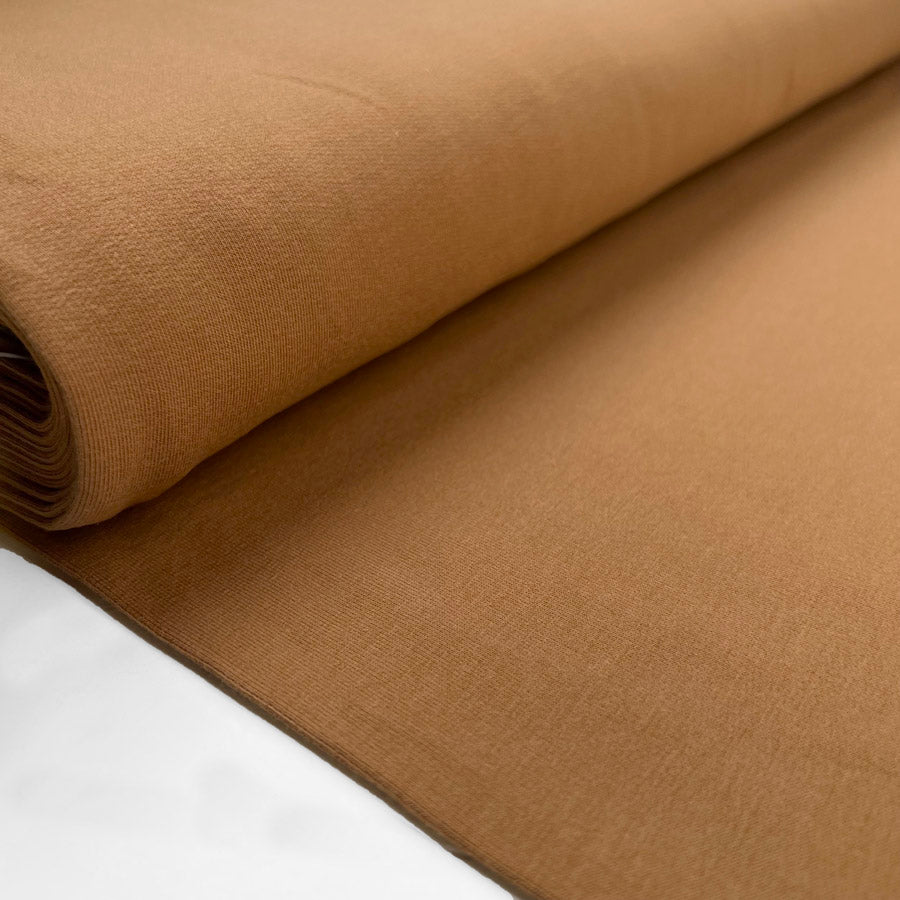 Gots Organic French Terry Gingerbread Cotton Elastane Knitted Plain Jersey Fabric Bolt 93B41D38 8273 40Fc A4D8 0F38E4C5Ca77