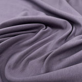 Gots Organic French Terry Lavender Cotton Elastane Knitted Plain Jersey Fabric