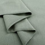 Gots Organic French Terry Sage Cotton Elastane Knitted Plain Jersey Fabric Fold