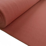 Gots Organic French Terry Salmon Cotton Elastane Knitted Plain Jersey Fabric Bolt
