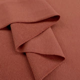 Gots Organic French Terry Salmon Cotton Elastane Knitted Plain Jersey Fabric Fold