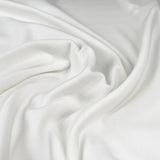 Gots Organic French Terry Soft White Cotton Elastane Knitted Plain Jersey Fabric