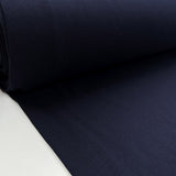 Gots Organic Jersey Navy Blue Plain Cotton Elastane Knit Jersey Fabric Bolt
