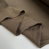 Grace Wool Polyester Elastane Stretch Suiting Brown Woven Fabric Fold