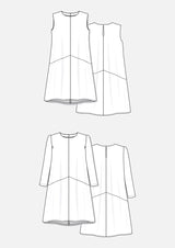 Grainline Studio Farrow Dress Pattern Us 14 30 Sketch