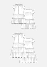 Grainline Studio Poppy Dress Pattern Us 0 18 Sketch