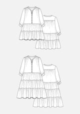 Grainline Studio Poppy Dress Pattern Us 0 18 Sketch2