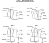 Grainline Studio Reed Skirt Pattern Us 0 18 Sketch