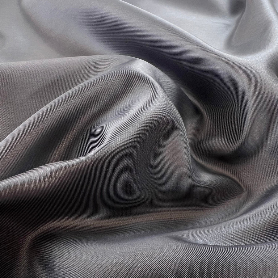 Graphite Twill Lining Acetate Viscose Fabric