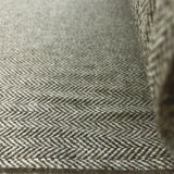 Great British Brown Yorkshire Wool Tweed Herringbone Suiting Fabric Roll