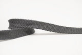 Grey 14mm Tubular Tape Drawstring