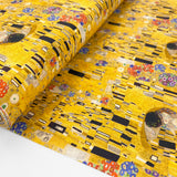 Gustav Klimt Digital Print Fabric Premium Cotton Kissing Klimpt Bolt