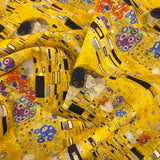 Gustav Klimt Digital Print Fabric Premium Cotton Kissing Klimpt