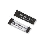 Handmade With Love Sewing Labels Black