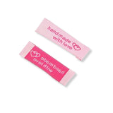 Handmade With Love Sewing Labels Pink