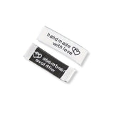 Handmade With Love Sewing Labels White
