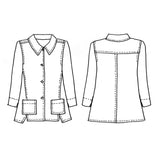 Harlow shirt tessuti sketch
