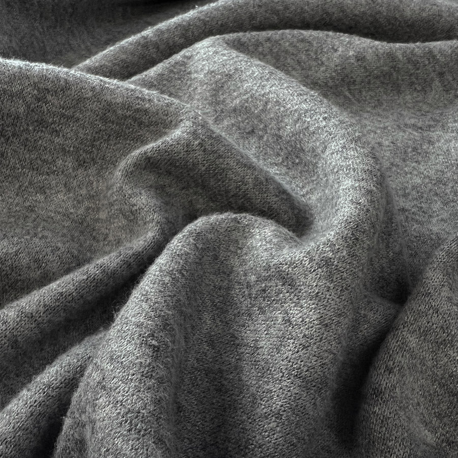 Harmony Knits Grey Marl Viscose Polyester Polyamide Knitted Jersey Fabric