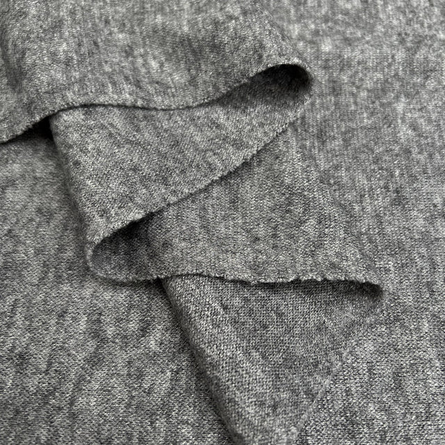 Harmony Knits Silver Marl Viscose Polyester Polyamide Knitted Jersey Marl Fabric Fold