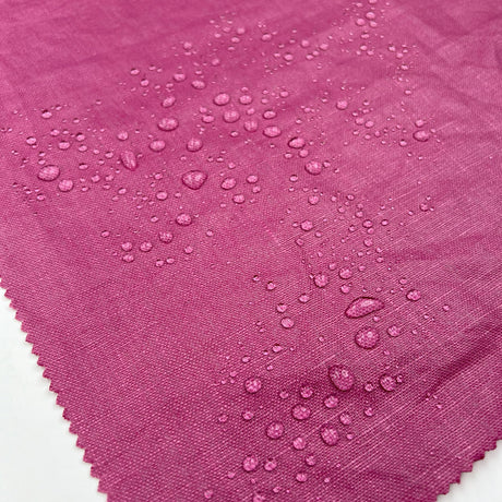 Heavy Duty Linen Pink Italian Water Resistant Coating Fabric