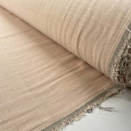 Hector Peach Pink Viscose Linen Mix Dress Fabric Roll
