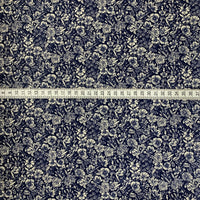 Poplin Print - Her Best Friend - Dark Navy