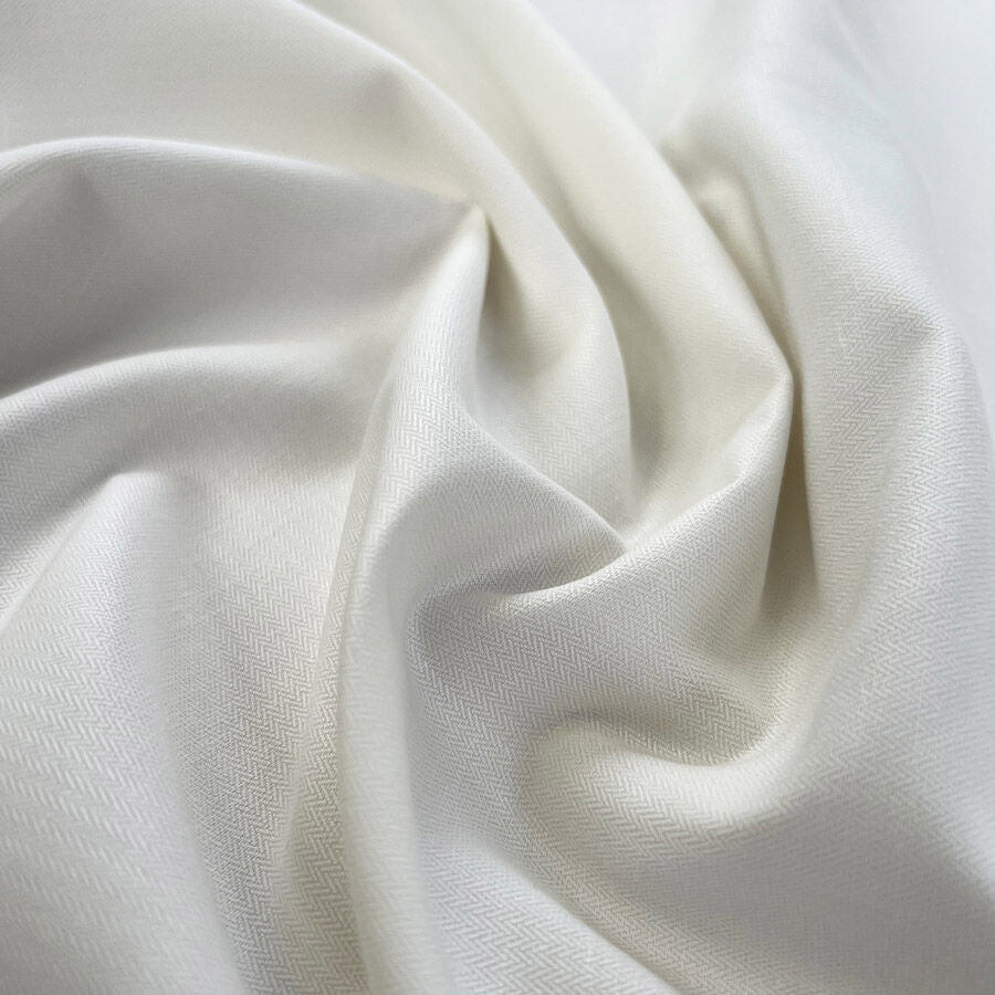 Hidden Herringbone Cotton Polyester Off White Woven Trouser Fabric Cu 85A083Ed 6Ca7 4D1D 98F8 36C2Ea4F0B99