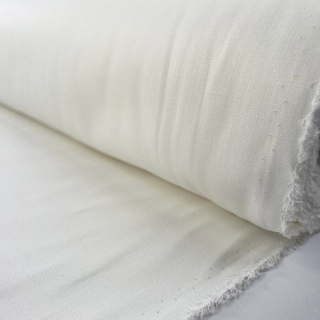 Hidden Herringbone Cotton Polyester Off White Woven Trouser Fabric Roll 3A1Cb8F3 A93D 4Ade B46D E439D32Fb1Ee