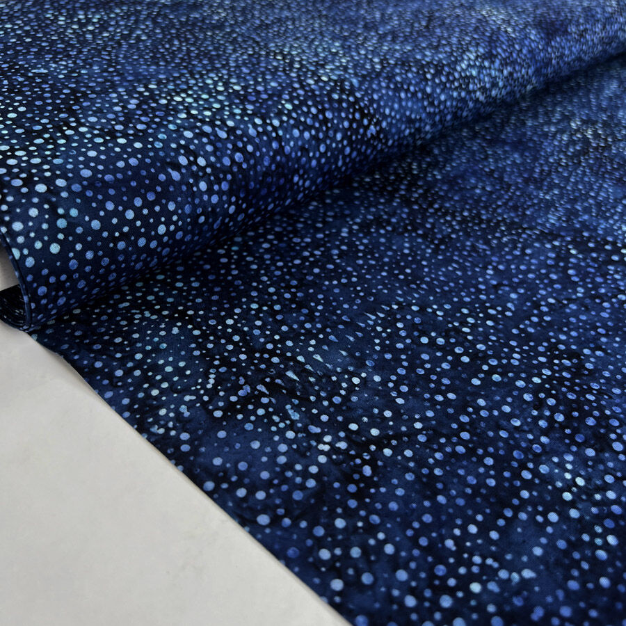 Hoffman Bali Cotton Lawn Blue Dot Abstract Indonesian Fabric Bolt