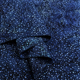 Hoffman Bali Cotton Lawn Blue Dot Abstract Indonesian Fabric Fold