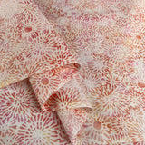 Hoffman Bali Cotton Lawn Creamsicle Pink White Abstract Indonesian Fabric Fold