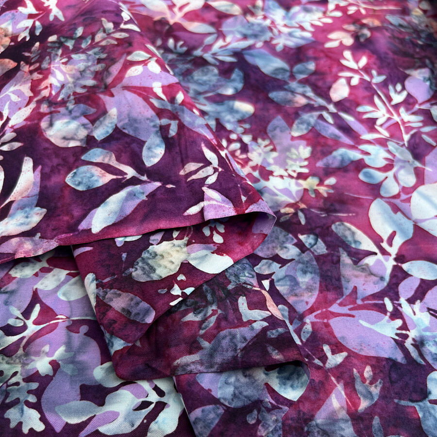 Hoffman Bali Cotton Lawn Jelly Purple Floral Abstract Indonesian Fabric Fold 1Cecccc8 6819 4975 8608 5F3517315A6F