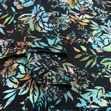 Hoffman Bali Cotton Lawn Spectrum Black Multi Abstract Indonesian Fabric Fold